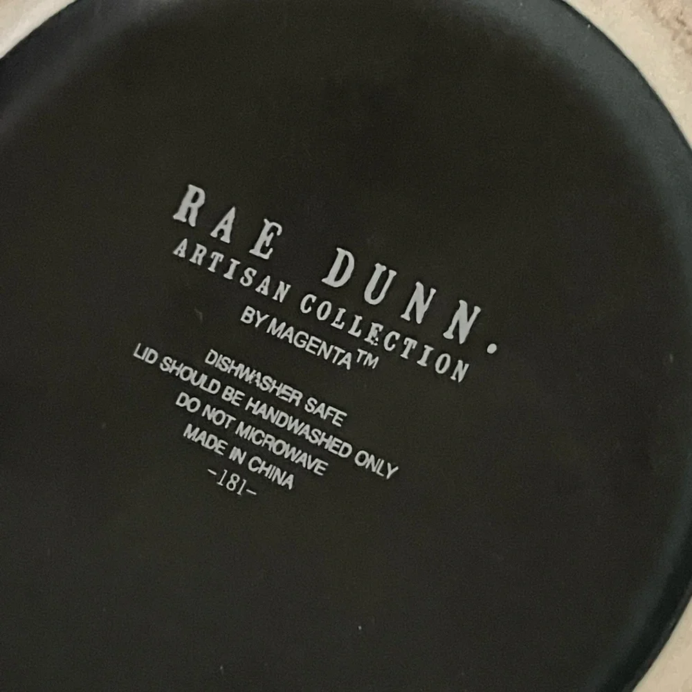 Rae Dunn Artisan Collection “GRANOLA” Black Matte Canister